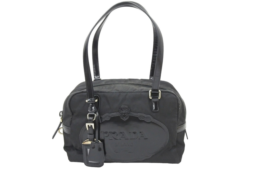 Prada Hobo bag black clochette leather